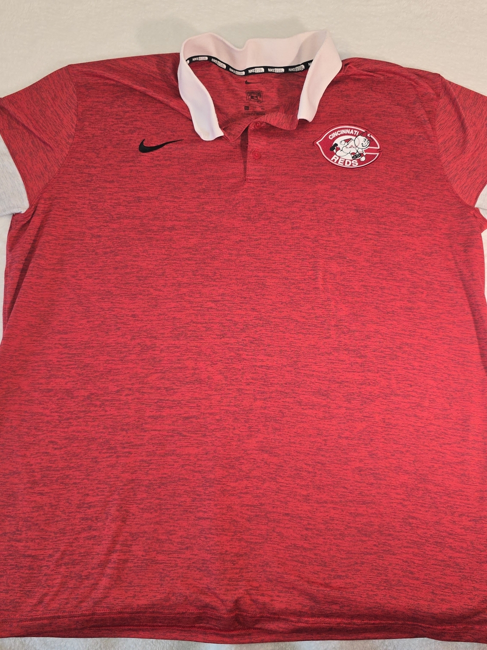 Cincinnati Reds Nike BSBL Polo Shirt Mens Sz XXL MLB Baseball Authentic Red